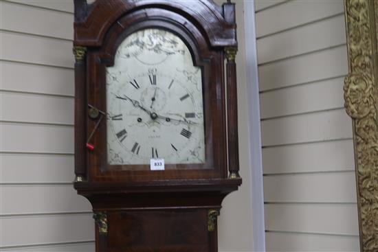 James Spencer of Colne. A George III mahogany eight day longcase clock, H.7ft 7in.
